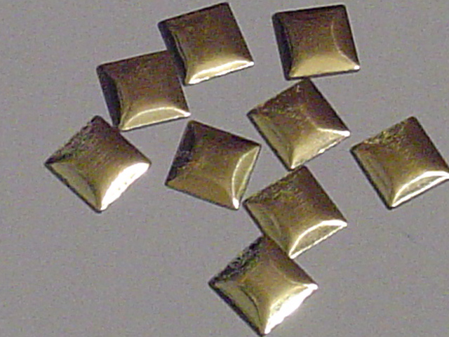1 Gross 7mm GOLD SQUARE NAILHEAD HOTFIX